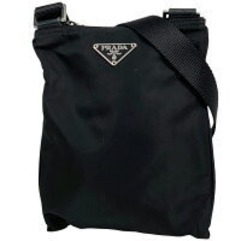 Prada Black Nylon Adjustable Strap Shoulder Bag